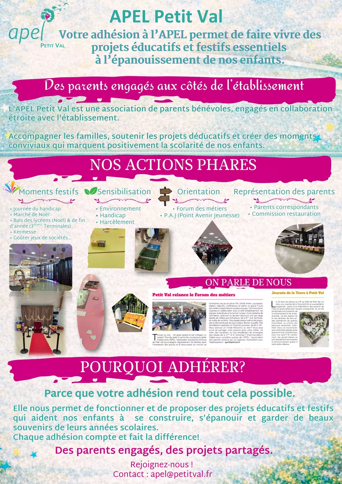 Flyer APEL Petit Val 2026